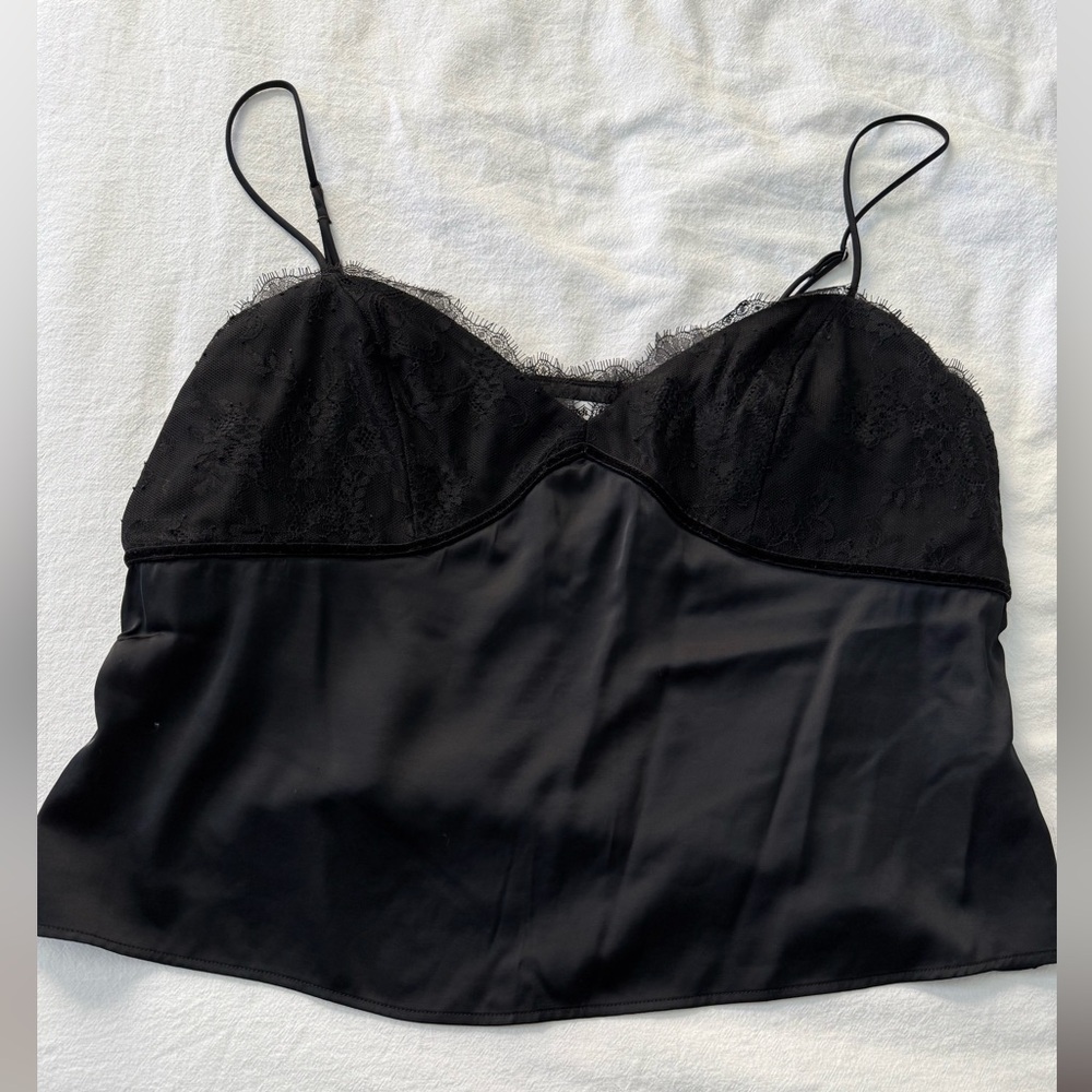 Abercrombie & Fitch Black Lace Slip